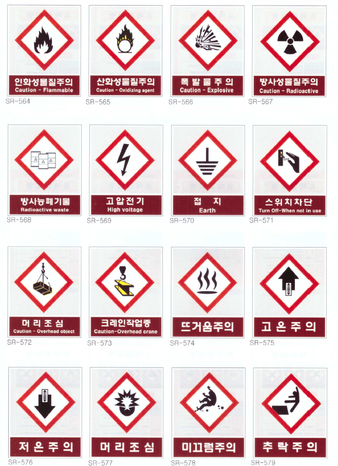 위험물질 /위험 표지판 2