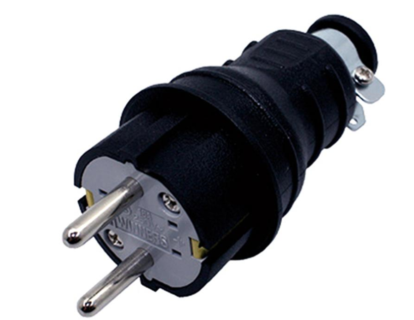 고무 1구 접지 플러그