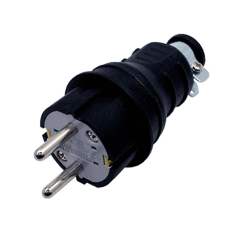 고무 1구 접지 플러그