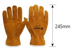 취부 가죽 장갑